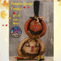 Grunge Pumpkin Family on Base