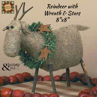 Reindeer Rustic with Wreath & Rusty Star Honey & Me