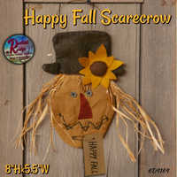 Scarecrow Hanging Happy Fall Tag