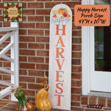 Happy Harvest Porch Sign 47"H