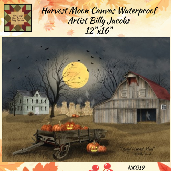 Fall Canvas LED Billy Jacobs Harvest Moon (Waterproof)