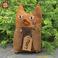 Primitive Henry Owl 6"H