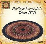 Heritage Farms Jute Trivet 8" or 15" D