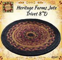 Heritage Farms Jute Trivet 8" or 15" D