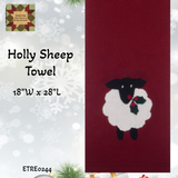 Holly Sheep Cranberry Red Table Collection