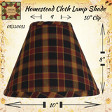 Homestead Cloth Lamp Shade Varies Sizes