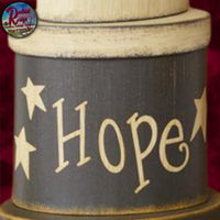 Primitive Nesting Stacking Oval Boxes Faith Hope Love