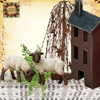 Sheep Rustic Grazing  2/Set