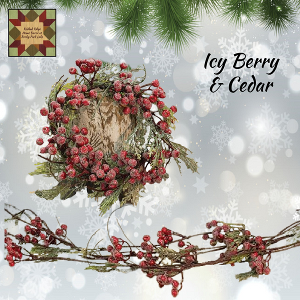 Icy Berry & Cedar Wreath or Vine