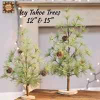 Christmas Icy Tahoe Trees 12" & 15"