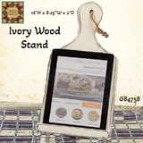Ivory Cookbook/ Tablet Holder