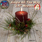 Christmas Jingle Bell Pine Wreaths, Pick & Garland