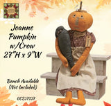 Joanne Pumpkin Doll w/Crow 27"H