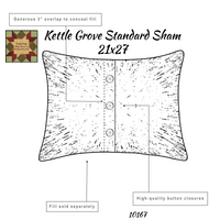 Kettle Grove Standard Sham 21x27