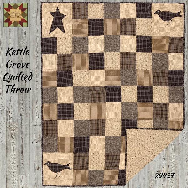 Kettle Grove Throw - Quilted Crow and Star