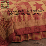 Ninepatch Burgundy Star Bedding Collection **25% Savings