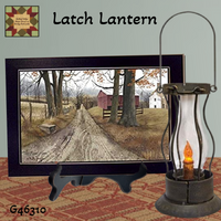 Latch Lantern, Including Timer Candle