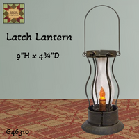 Latch Lantern, Including Timer Candle