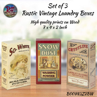 Laundry Vintage Boxes 3 Set or 1
