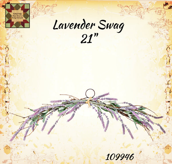Lavender Swag 21"