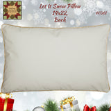 Christmas Pillow Let It Snow 14"x22"