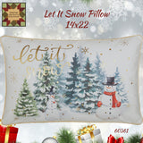 Christmas Pillow Let It Snow 14"x22"