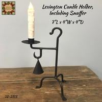 *Lexington Taper Candle Holder, including Snuffer 13"H