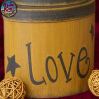 Primitive Nesting Stacking Oval Boxes Faith Hope Love