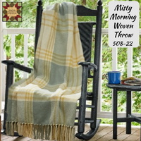 Misty Morning Woven Throw 50"x60"