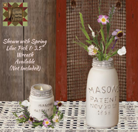 Mason Jars White Distressed 4 Styles to Choose from