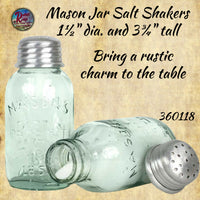 Mason Jar Salt & Pepper Shakers