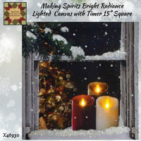 Making Spirits Bright Radiant Lighted Canvas 15 Sq
