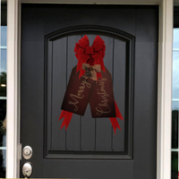Large Hanging Merry Christmas Tag Wood Sign