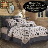 Midnight Stars King or Queen 3pc Reversible Bedding Set