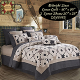 Midnight Stars King or Queen 3pc Reversible Bedding Set