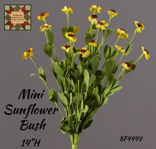 Mini Sunflowers Bush 14"H