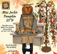 Miss Jackie Pumpkin Doll 25"H