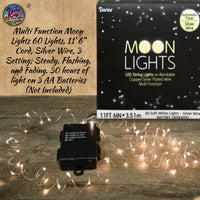 MoonLights 60 Strand Lights 8 Functions 11'6" Cord Waterproof