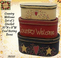 Country Welcome Nesting Boxes