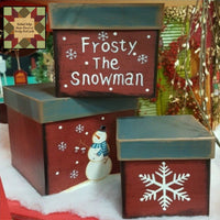 Christmas Nesting Boxes Frosty the Snowman