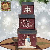 Christmas Nesting Boxes Frosty the Snowman