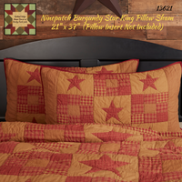 Ninepatch Burgundy Star Bedding Collection **25% Savings