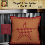 Ninepatch Burgundy Star Bedding Collection **25% Savings