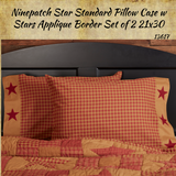 Ninepatch Burgundy Star Bedding Collection **25% Savings