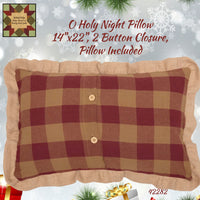 O Holy Night Pillow 14x22