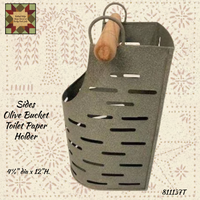 Olive Bucket Toilet Paper Holder
