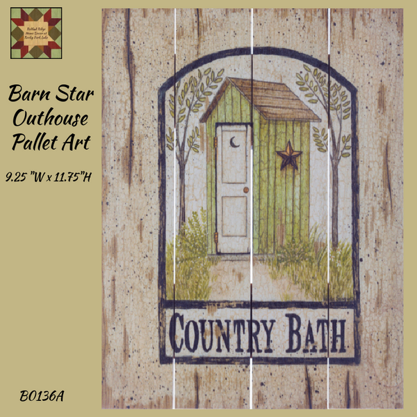Outhouse Barn Star Pallet Art