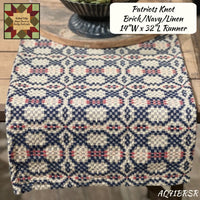 Patriots Knot Brick/Navy/Linen Tabletop Americana/Patriotic Collection