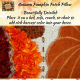 Fall Autumn Pumpkin Patch Pillow 14x22