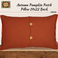 Fall Autumn Pumpkin Patch Pillow 14x22